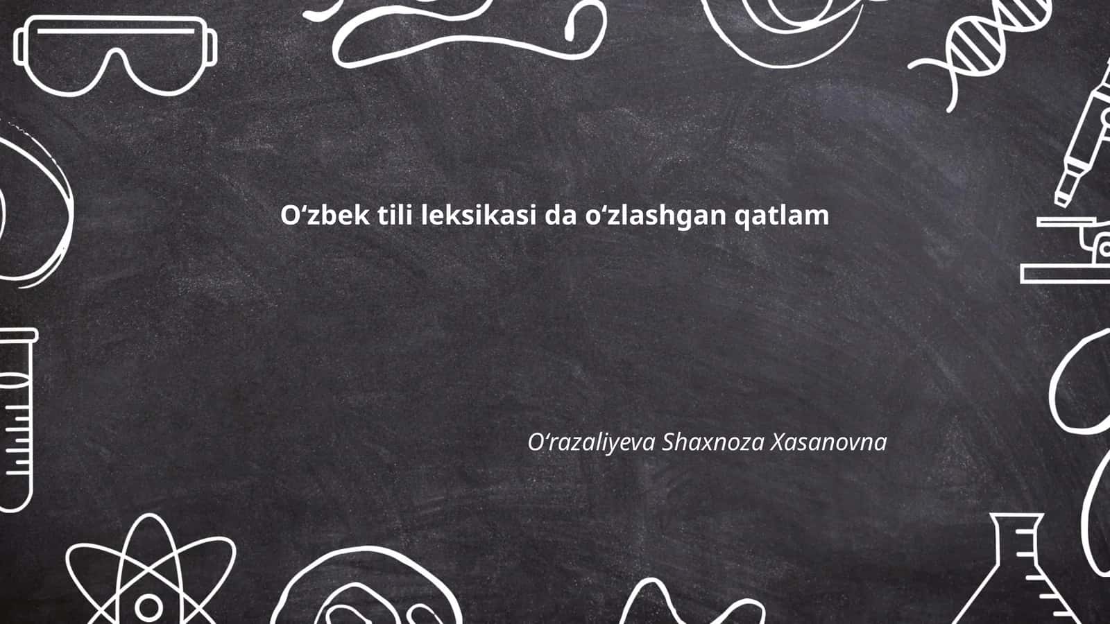 Arabcha oʻzlashmalar 1