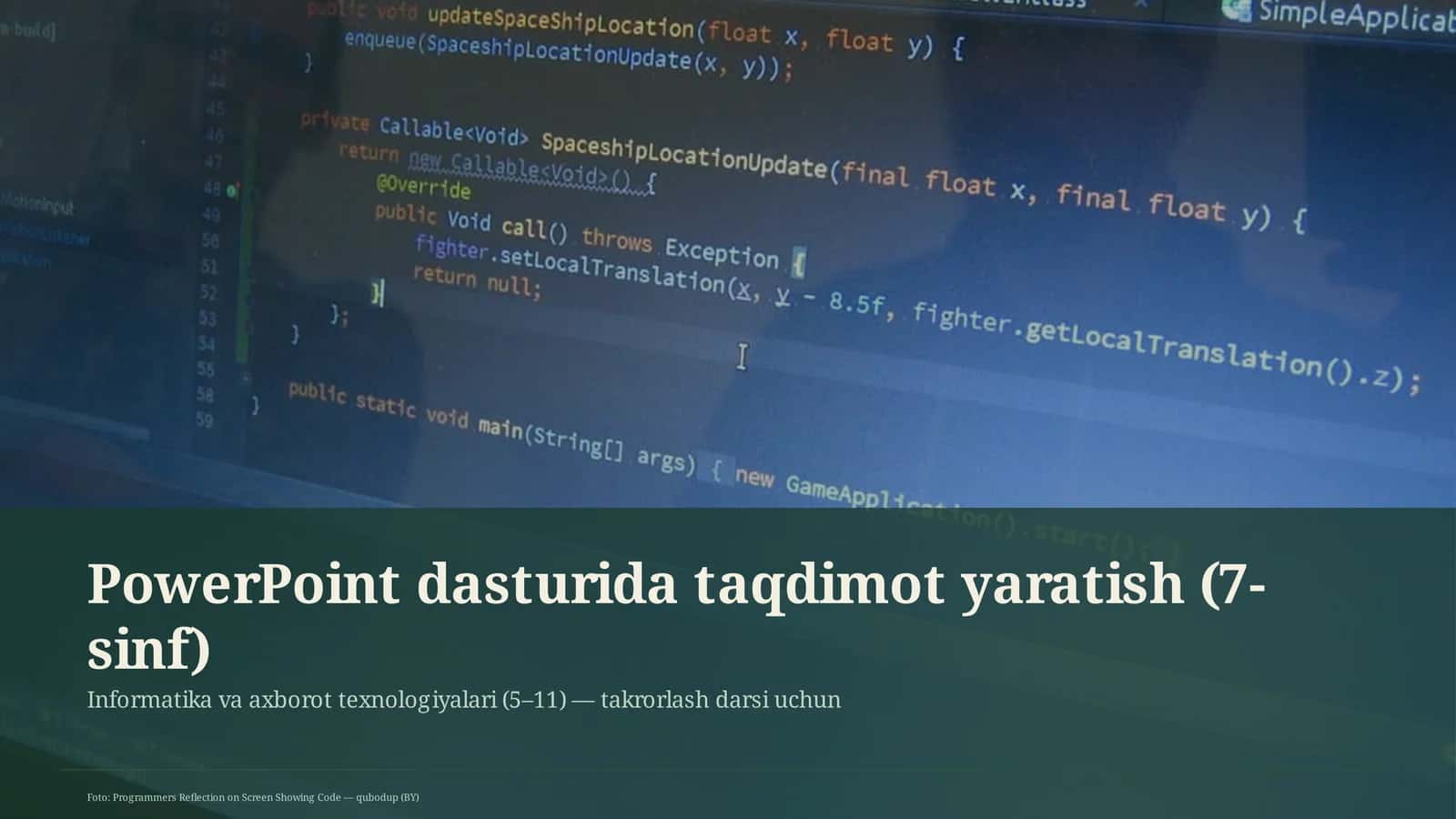 PowerPoint dasturida taqdimot yaratish (7-sinf) 1