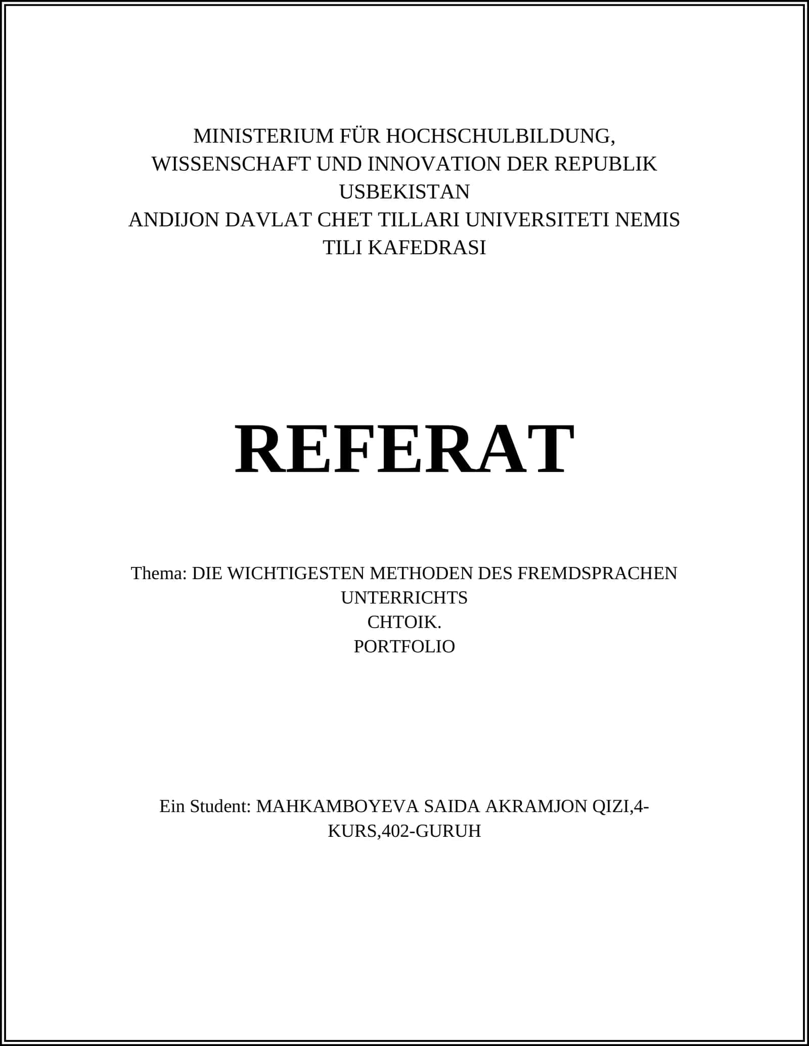 Grammatik-Übersetzungsmethode 1