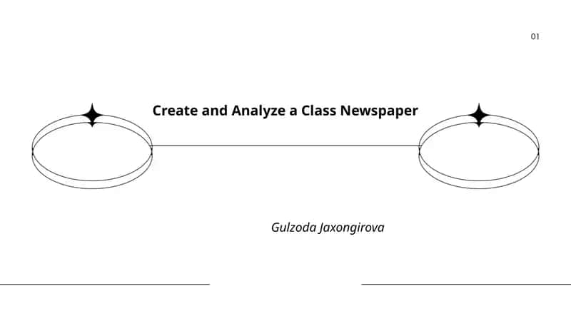 Create and Analyze a Class Newspaper 1