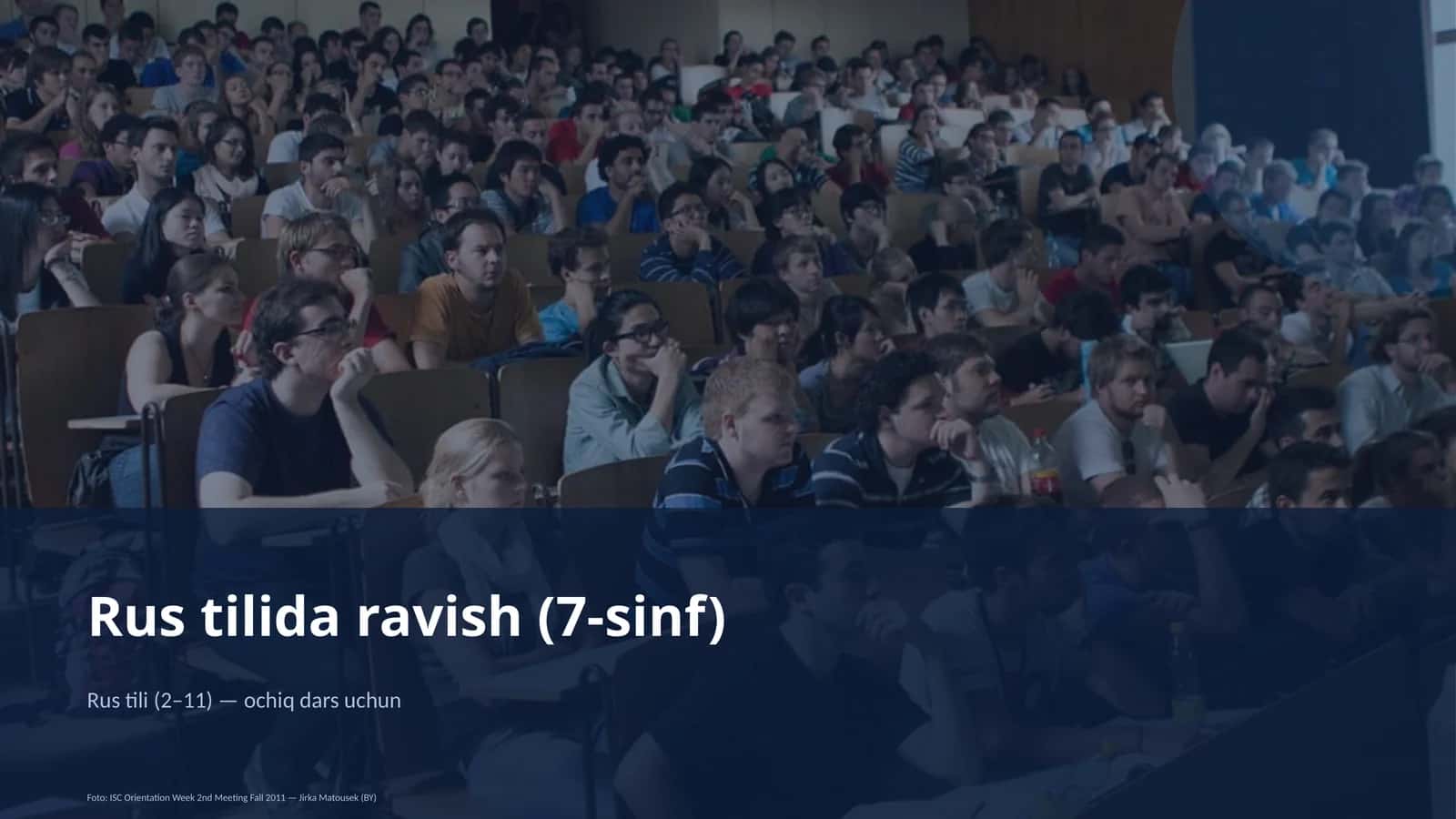 Rus tilida ravish (7-sinf) 1