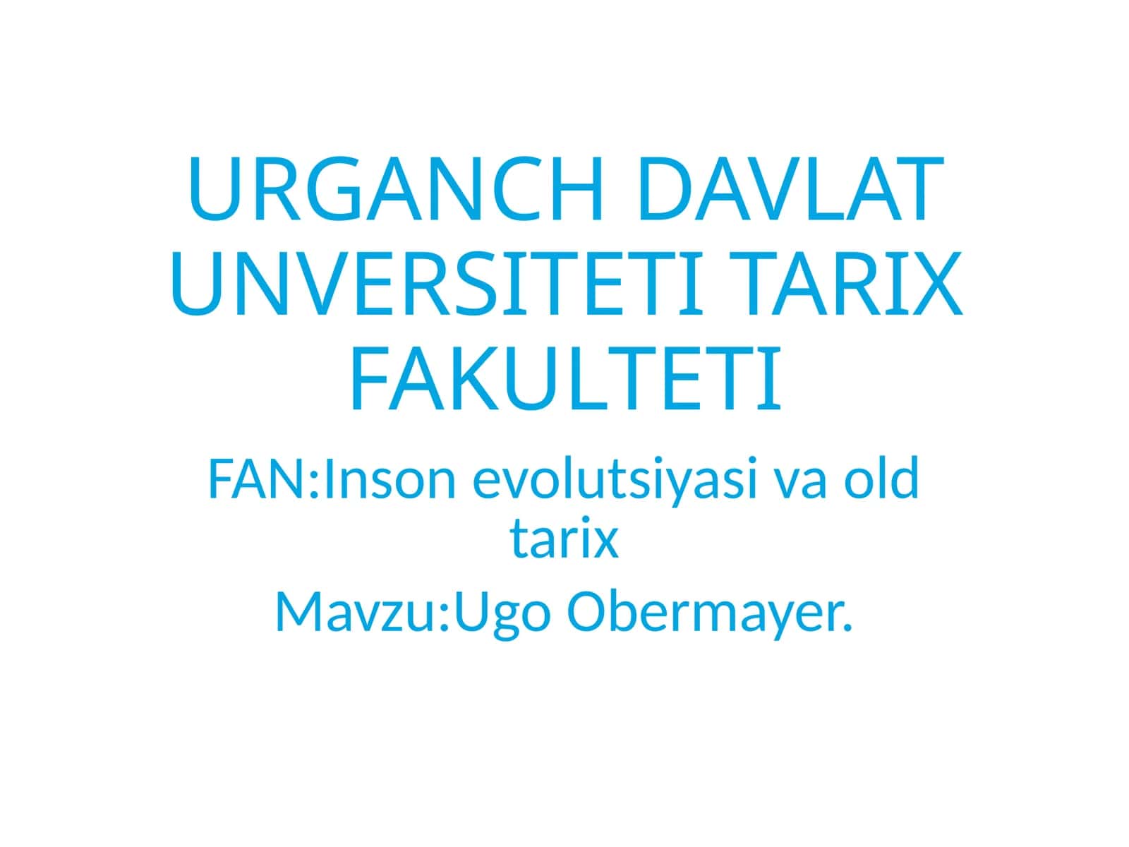Ugo Obermayer 1