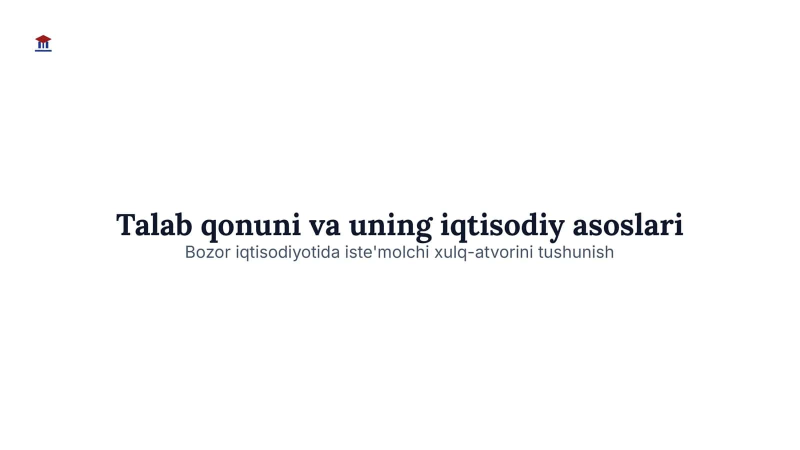 Talab qonuni va uning iqtisodiy asoslari 1