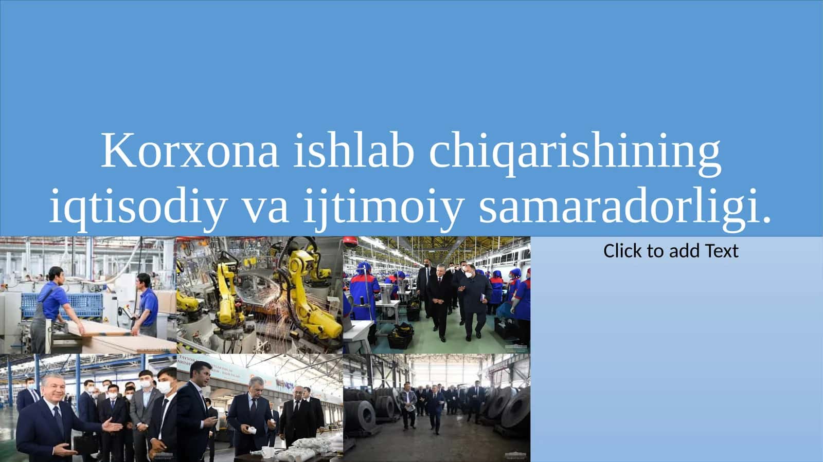 Korxona faoliyatining iqtisodiyotdagi roli. 1