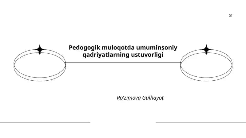 Pedogogik muloqotda umuminsoniy qadriyatlarning ustuvorligi 1