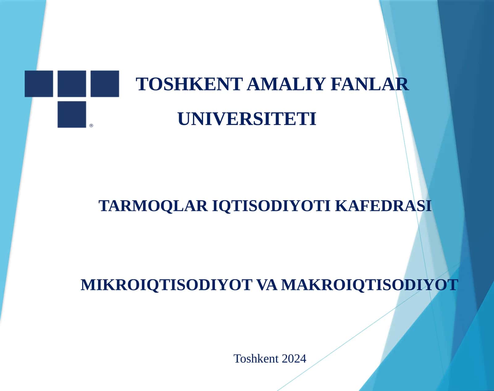 MIKROIQTISODIYOT VA MAKROIQTISODIYOT 1