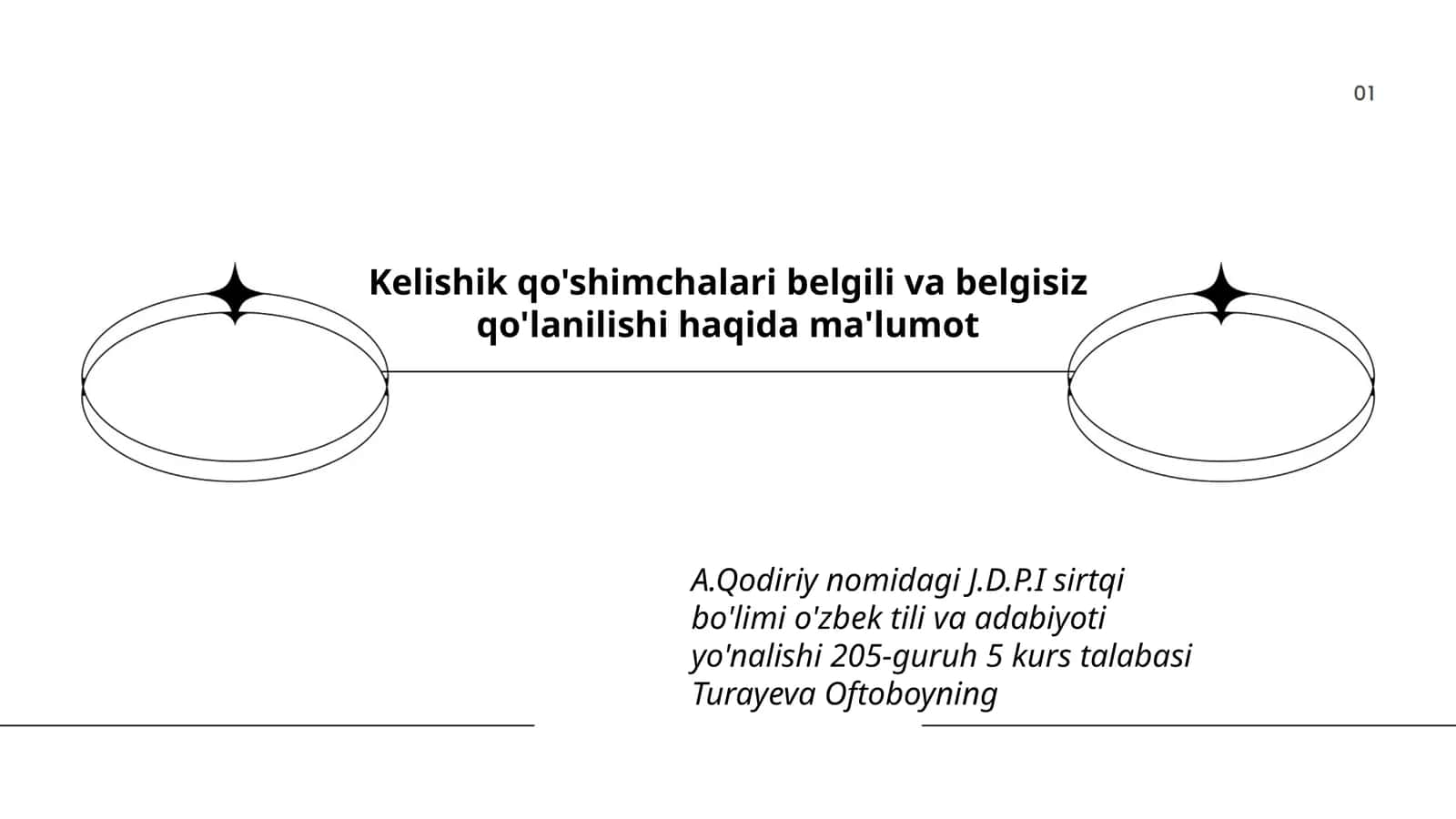 Kelishik qo'shimchalari belgili va belgisiz qo'lanilishi haqida ma'lumot 1