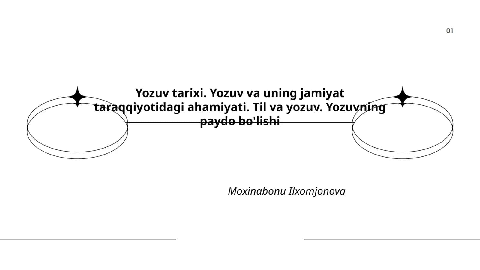 Yozuv tarixi. Yozuv va uning jamiyat taraqqiyotidagi ahamiyati. Til va yozuv. Yozuvning paydo bo'lishi 1