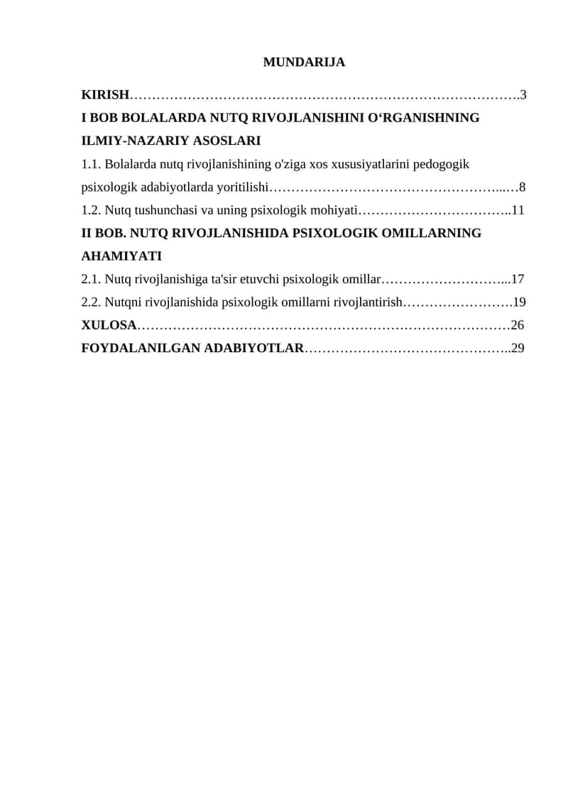 Nutq rivojlanishida psixologik omillarning ahamiyati 1