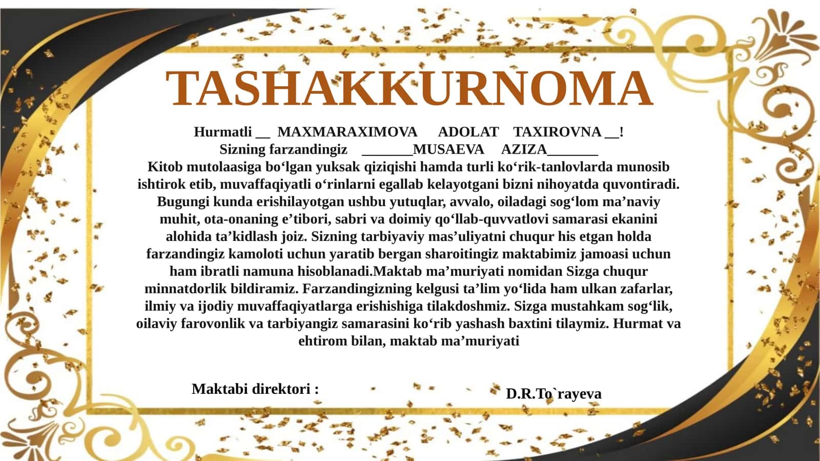 Mavzu: Farzandingizning kelgusi ta'lim yo'li 1