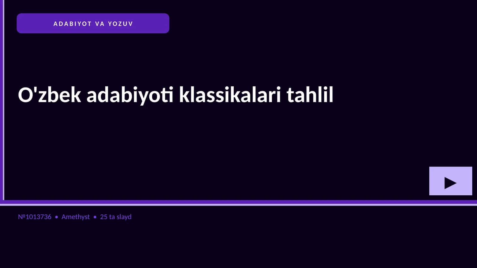 O'zbek adabiyoti klassikalari tahlil 1
