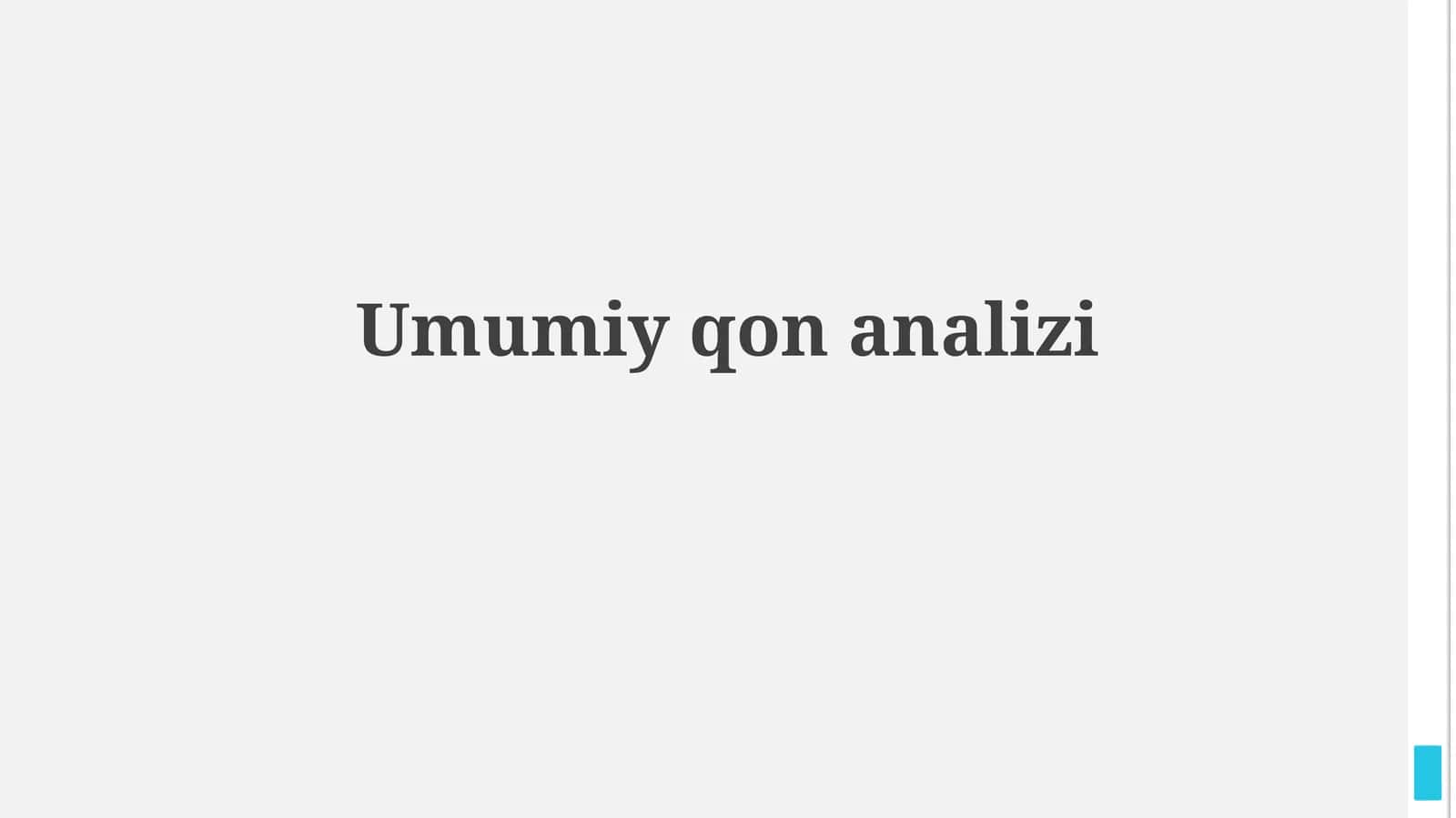 To'liq qon tahlili 1