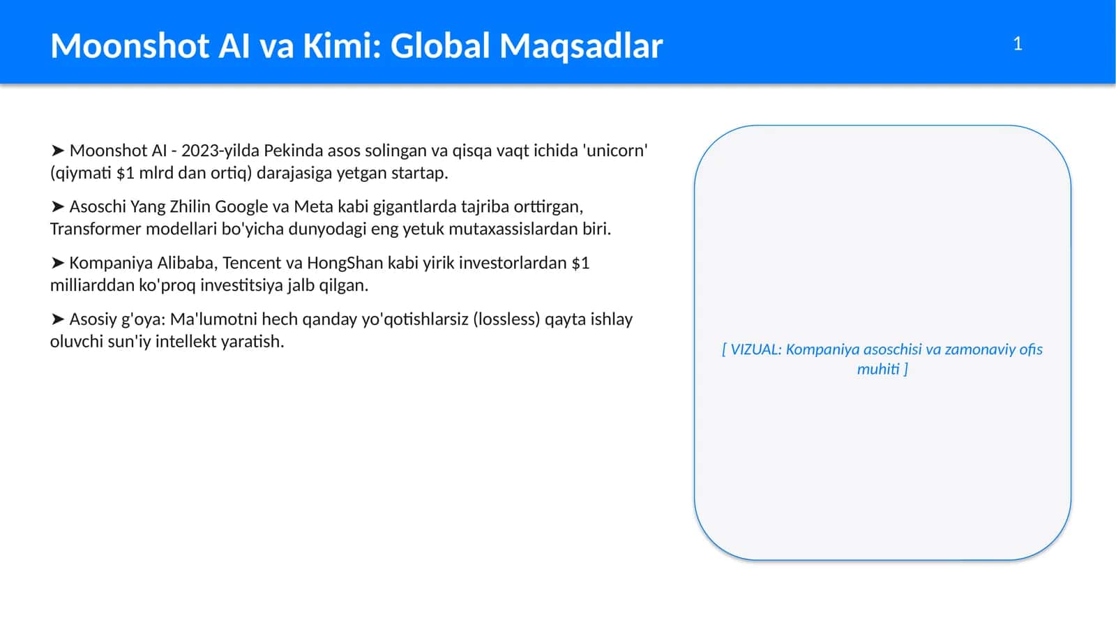 Moonshot AI va Kimi: Global Maqsadlar 1