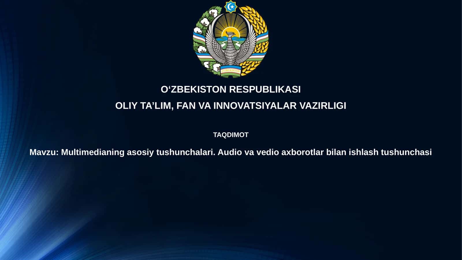 Multimedia tushunchasi 1