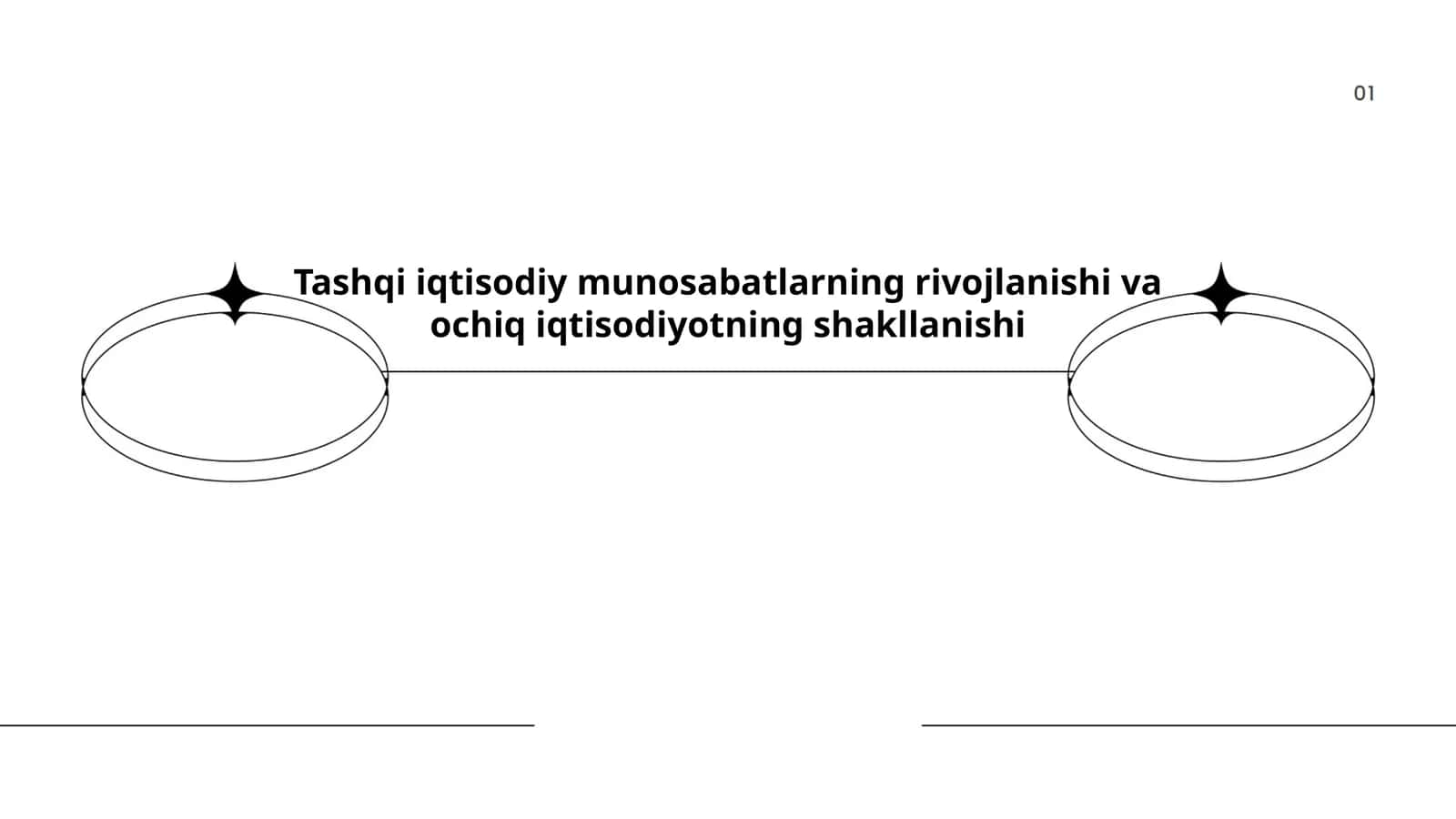 Tashqi iqtisodiy munosabatlarning rivojlanishi va ochiq iqtisodiyotning shakllanishi 1