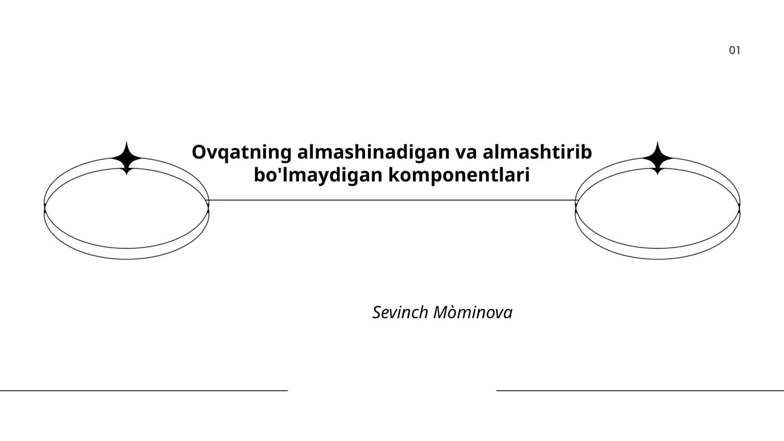 Ovqatning ozuqaviy tarkibi 1