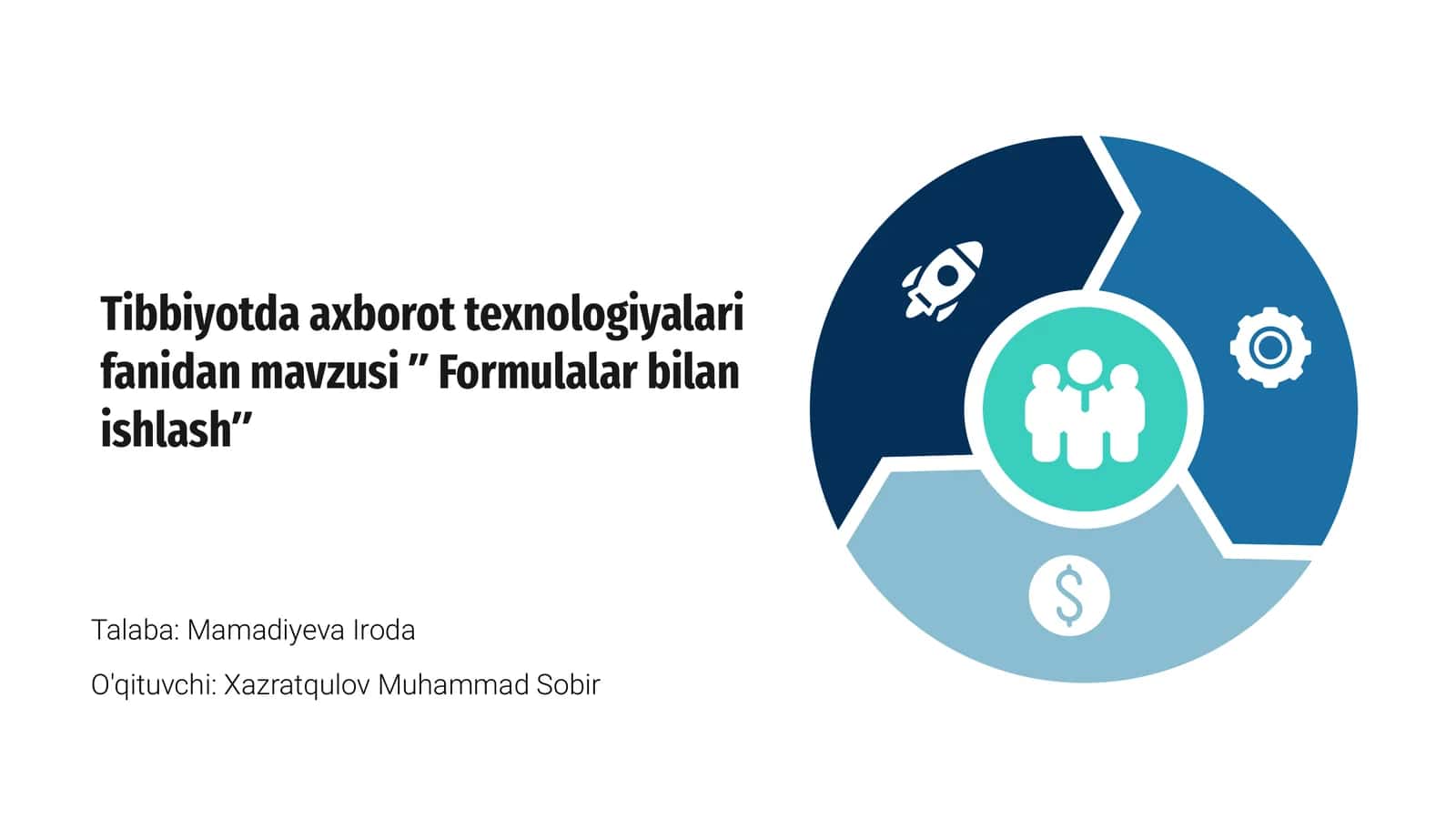 Formulalar bilan ishlash 1