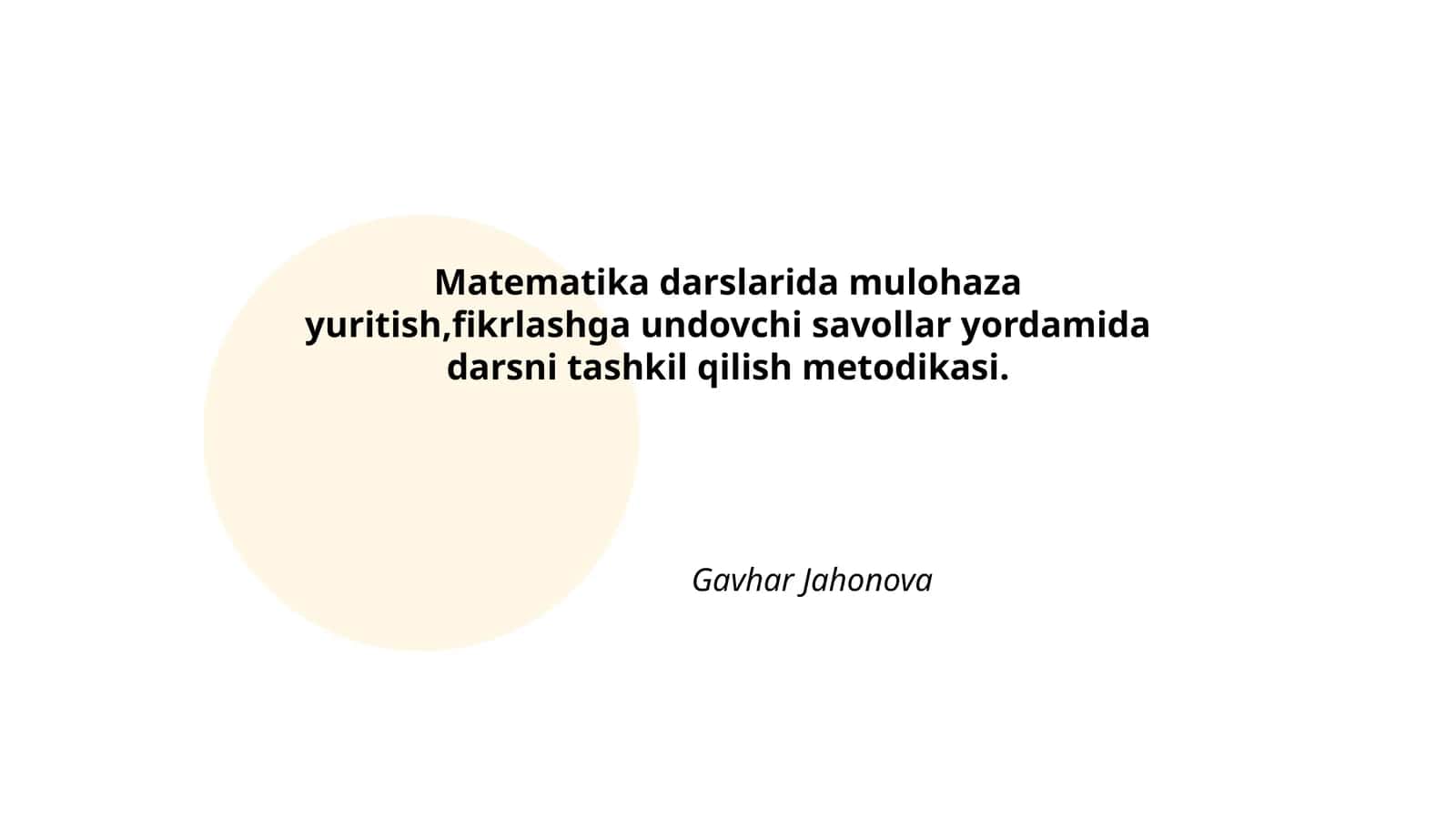 Matematika darslarida mulohaza yuritish metodikasi 1