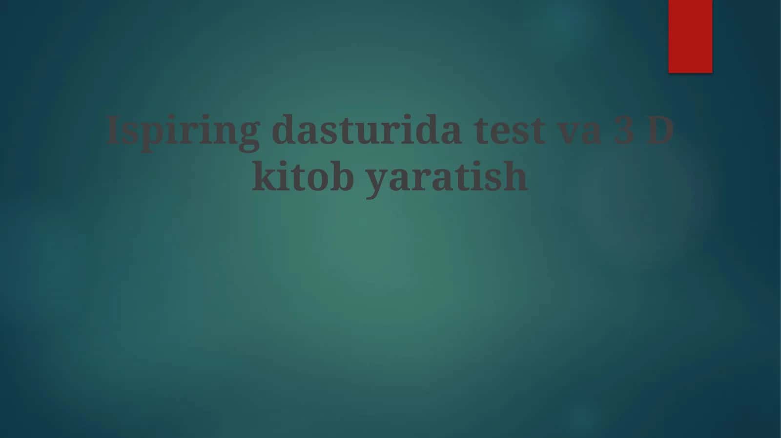 3D Kitob Yaratishning Sirlari 1