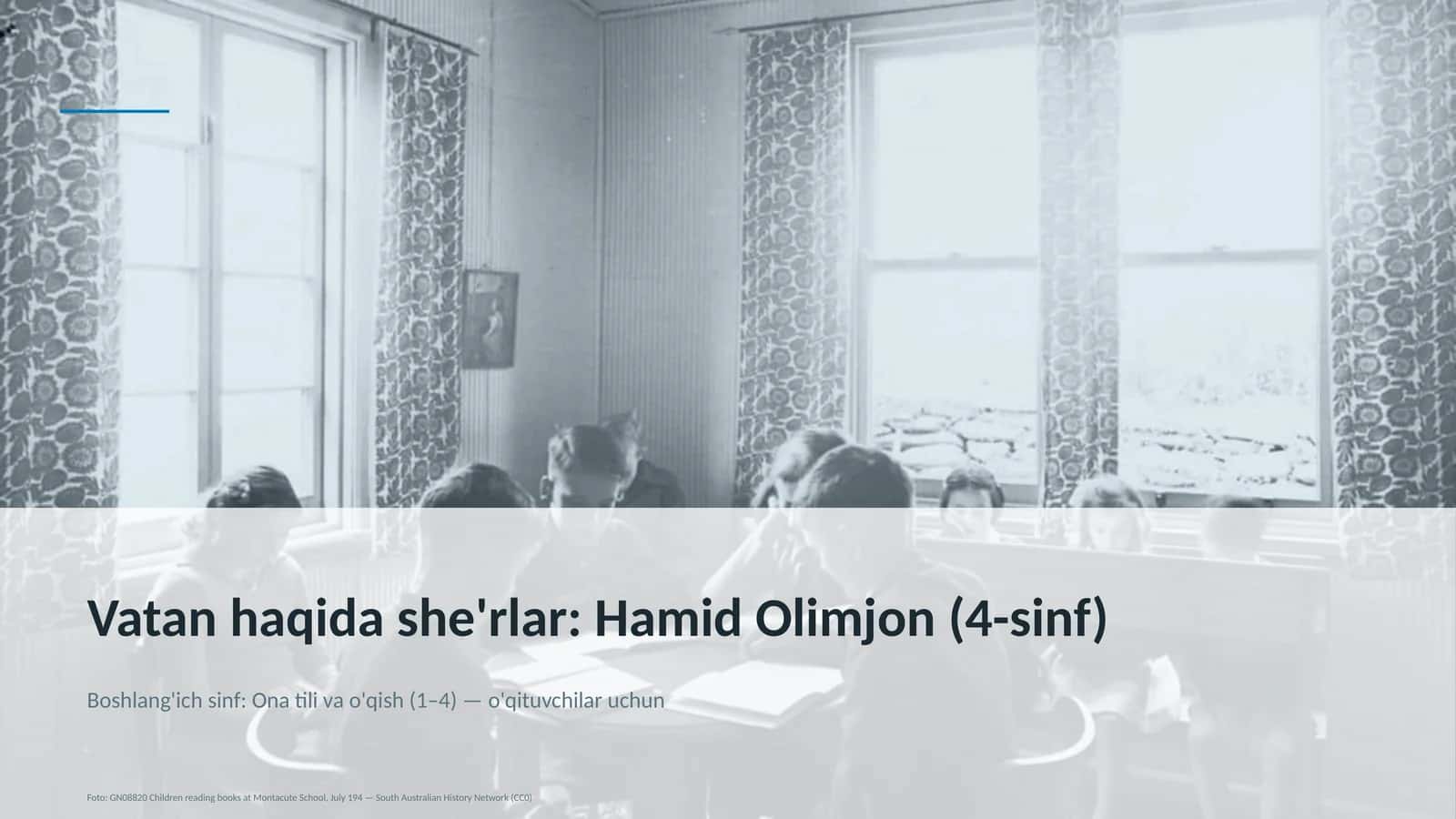 Boshlang'ich sinf: Ona tili va o'qish (1–4) — o'qituvchilar uchun 1