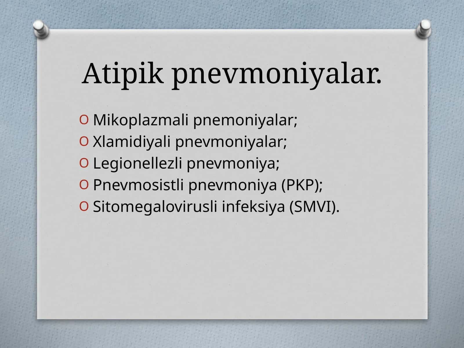 Atipik pnevmoniyalar 1