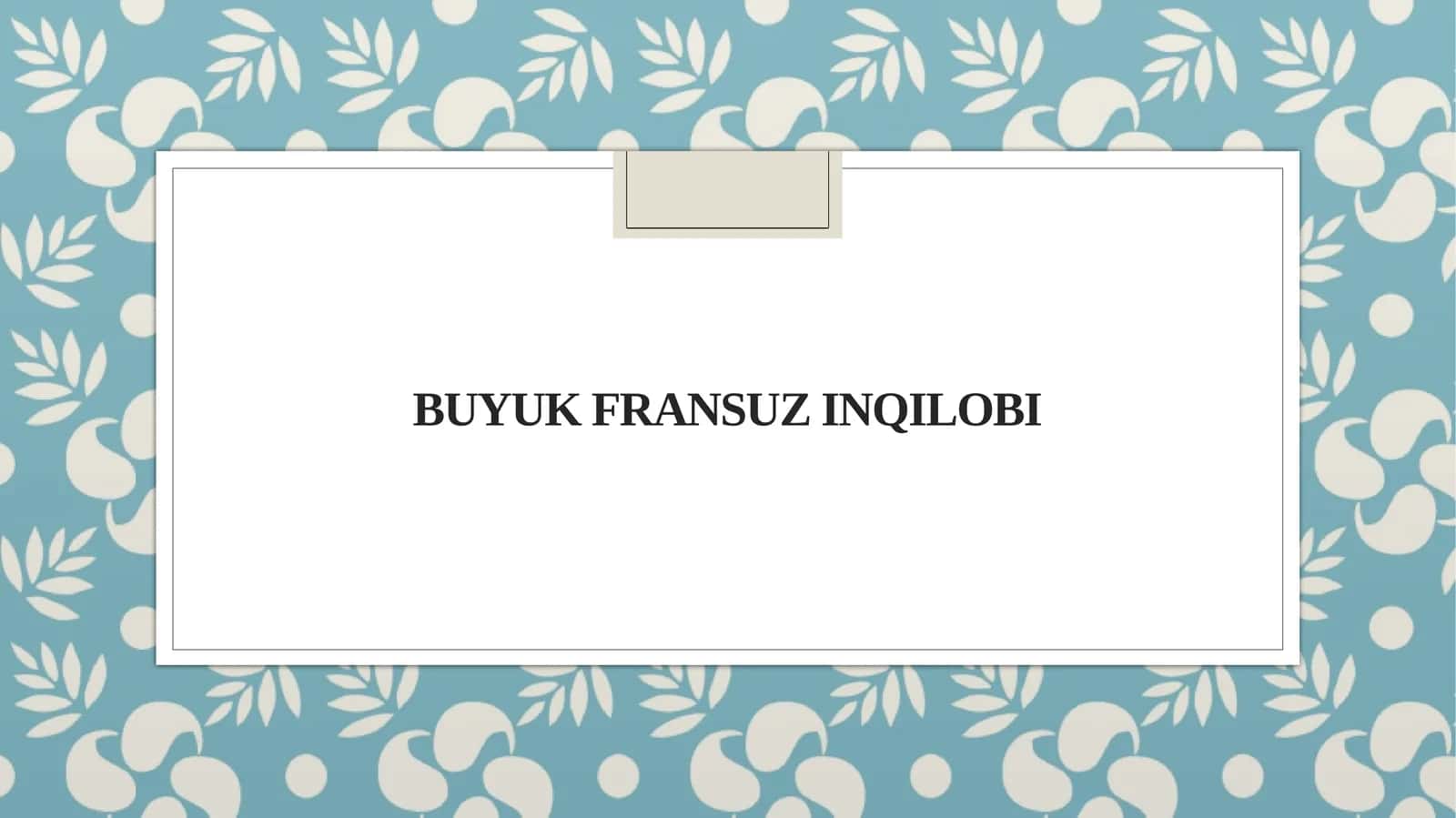 Buyuk fransuz inqilobi 1
