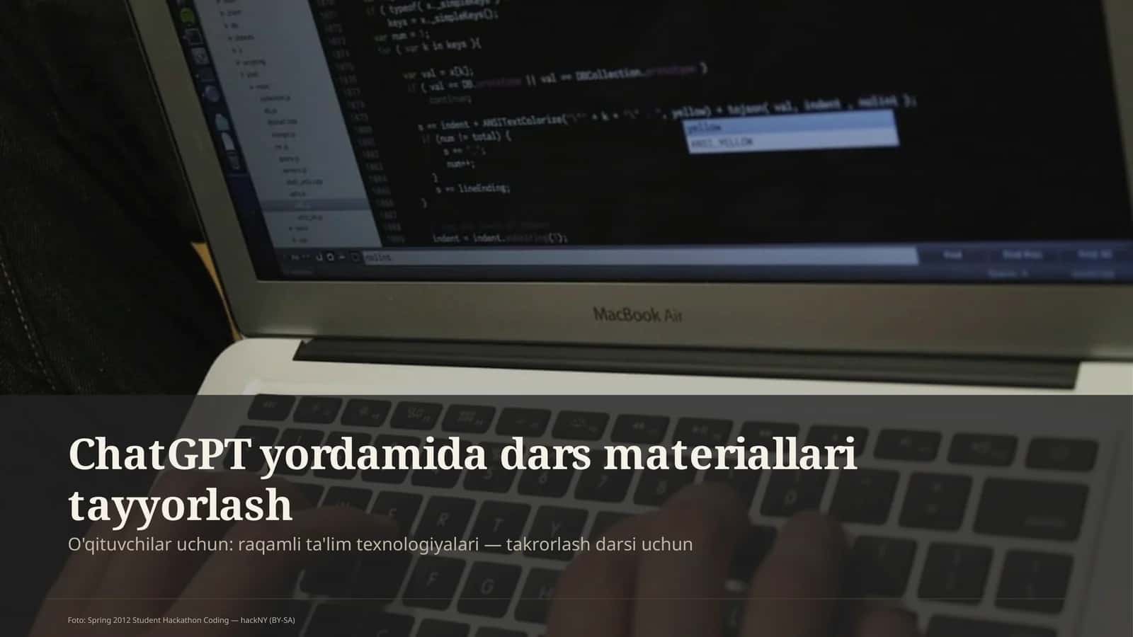 ChatGPT yordamida dars materiallari tayyorlash 1