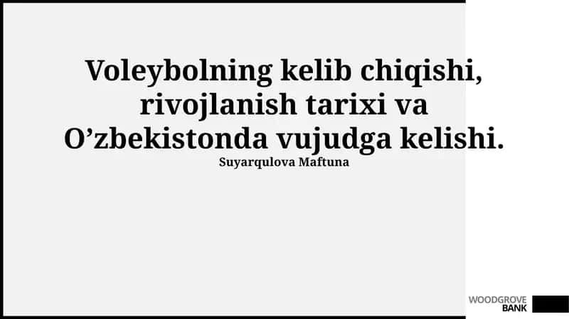Voleybol tarixi va rivojlanishi 1