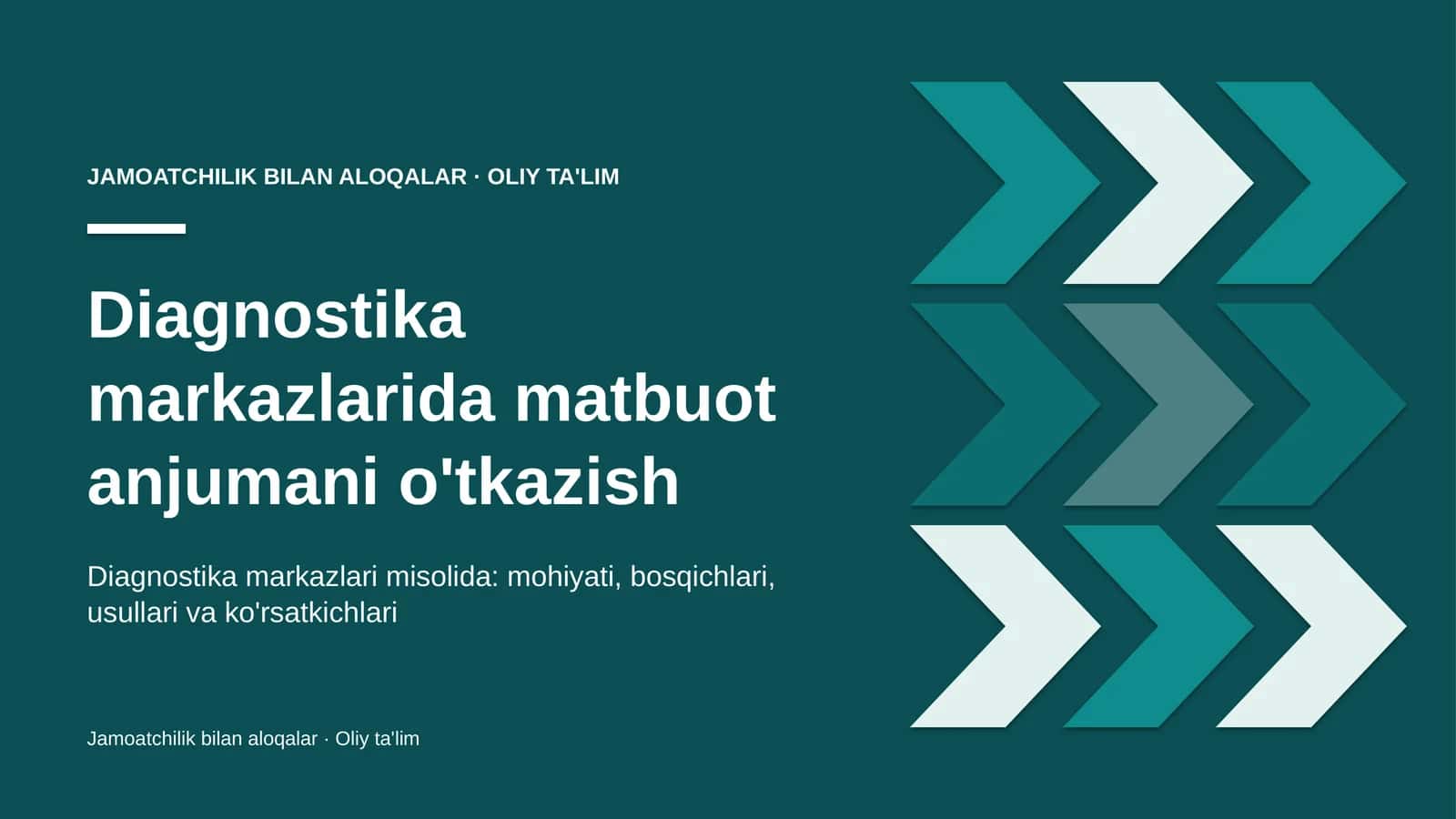 Diagnostika markazlarida matbuot anjumani o'tkazish 1