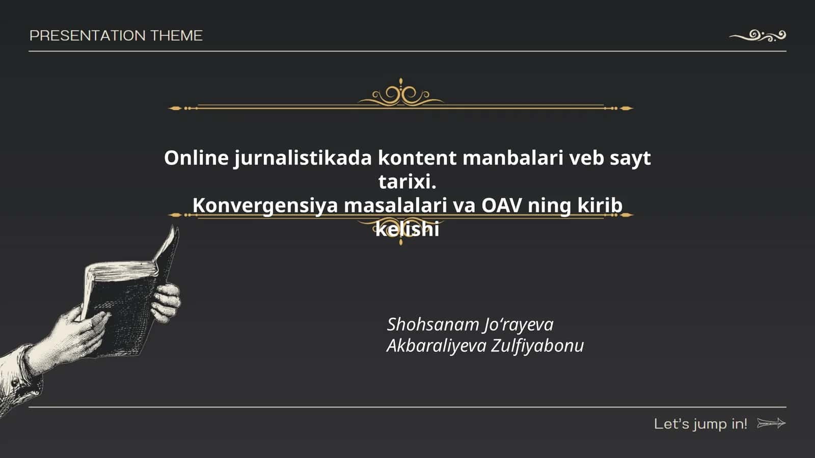 Onlayn jurnalistikada kontent manbalari veb sayt tarixi 1