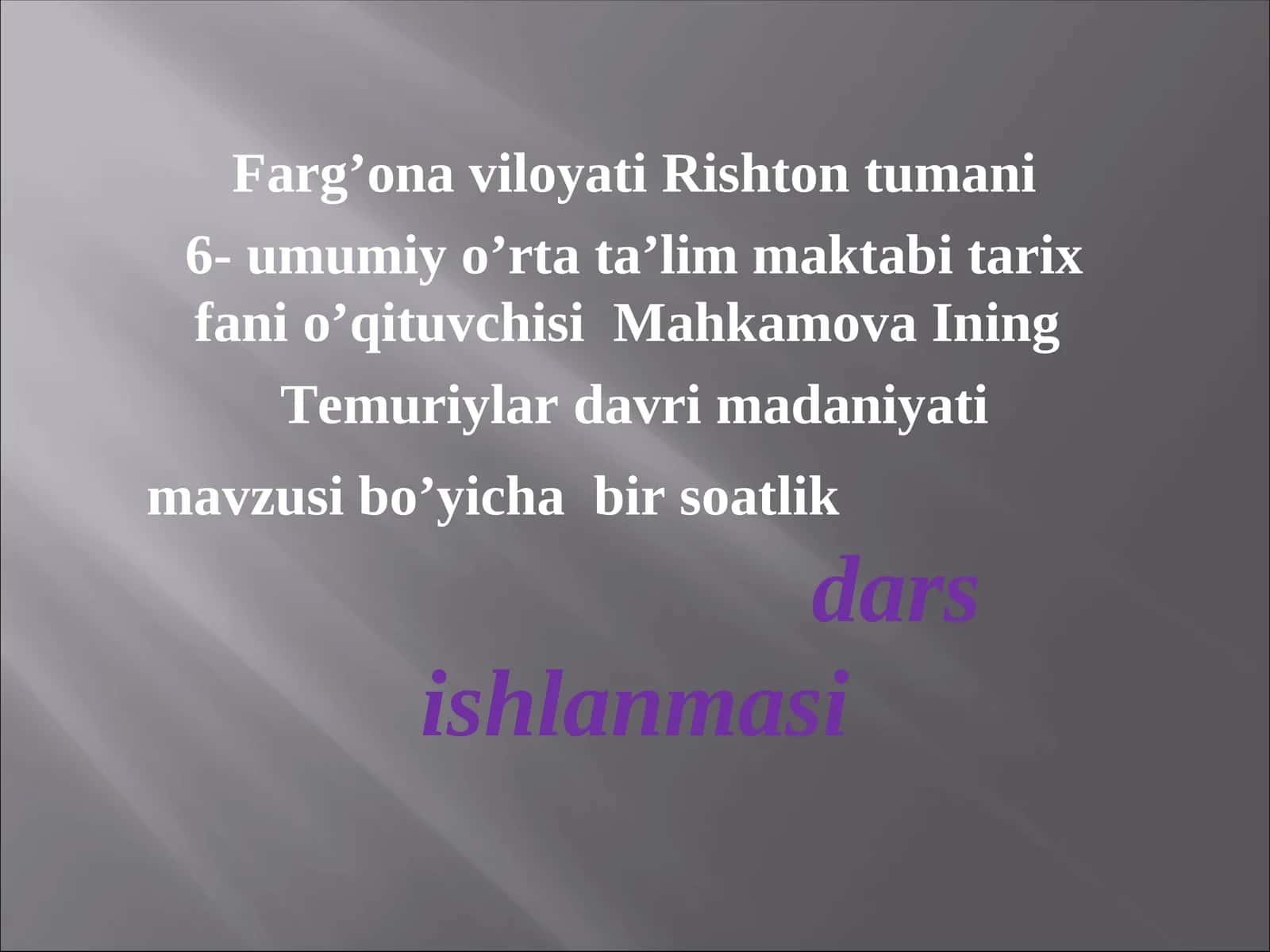 Temuriylar davri madaniyati 1