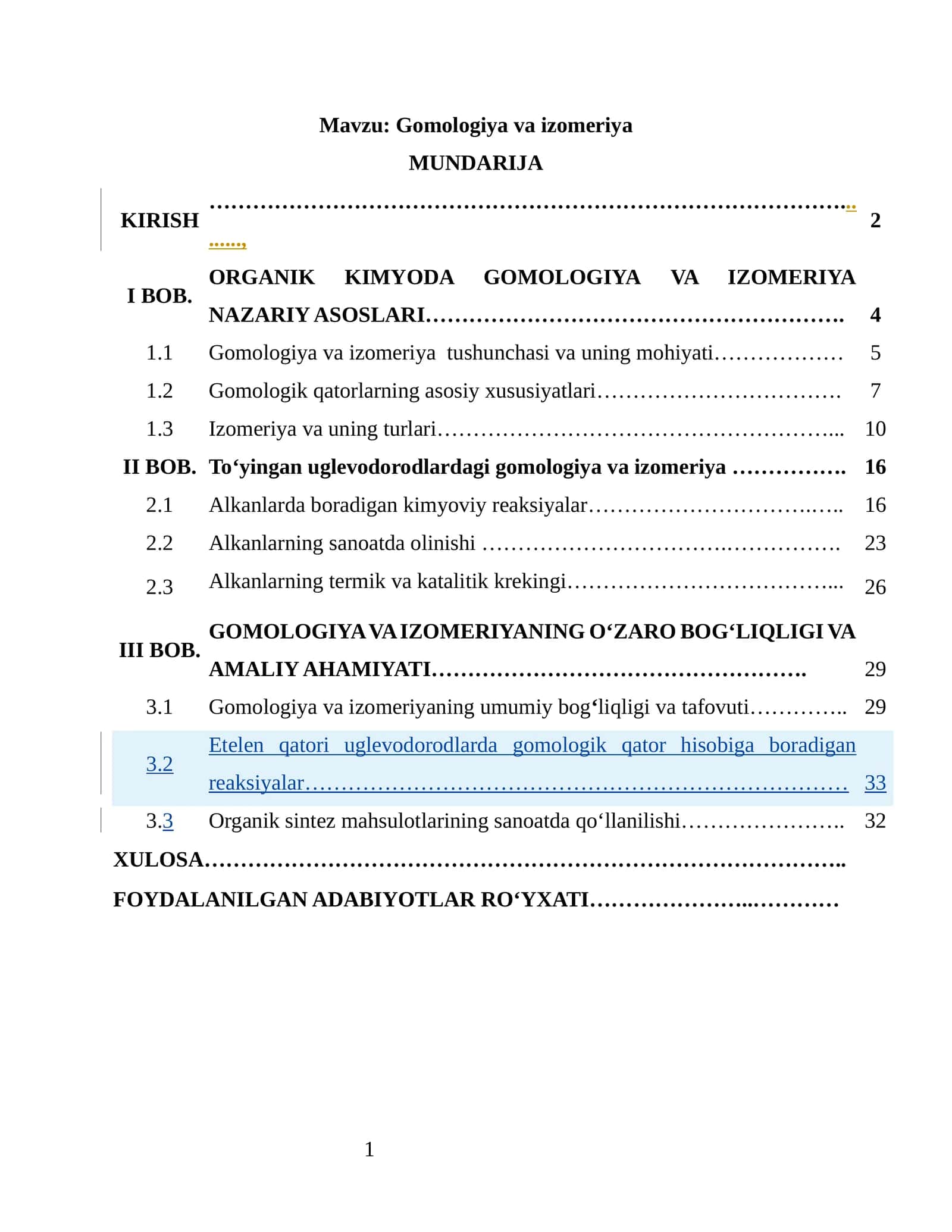 Gomologiya va izomeriya 1