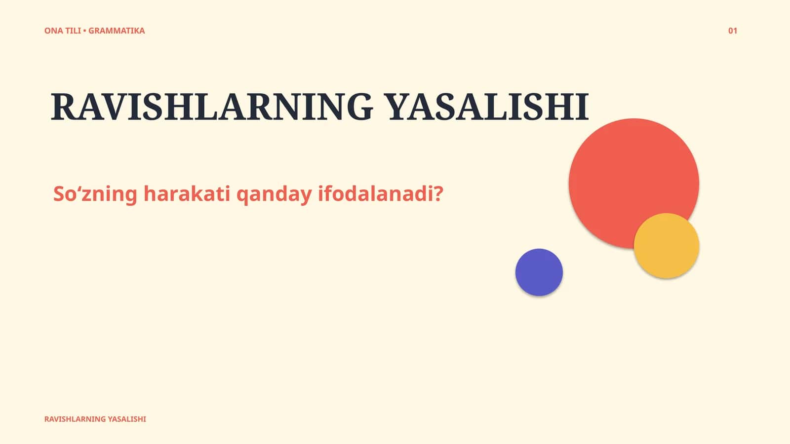 RAVISHLARNING YASALISHI 1