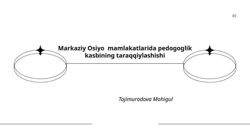 Markaziy Osiyo mamlakatlarida pedogoglik kasbining taraqqiylashishi 1
