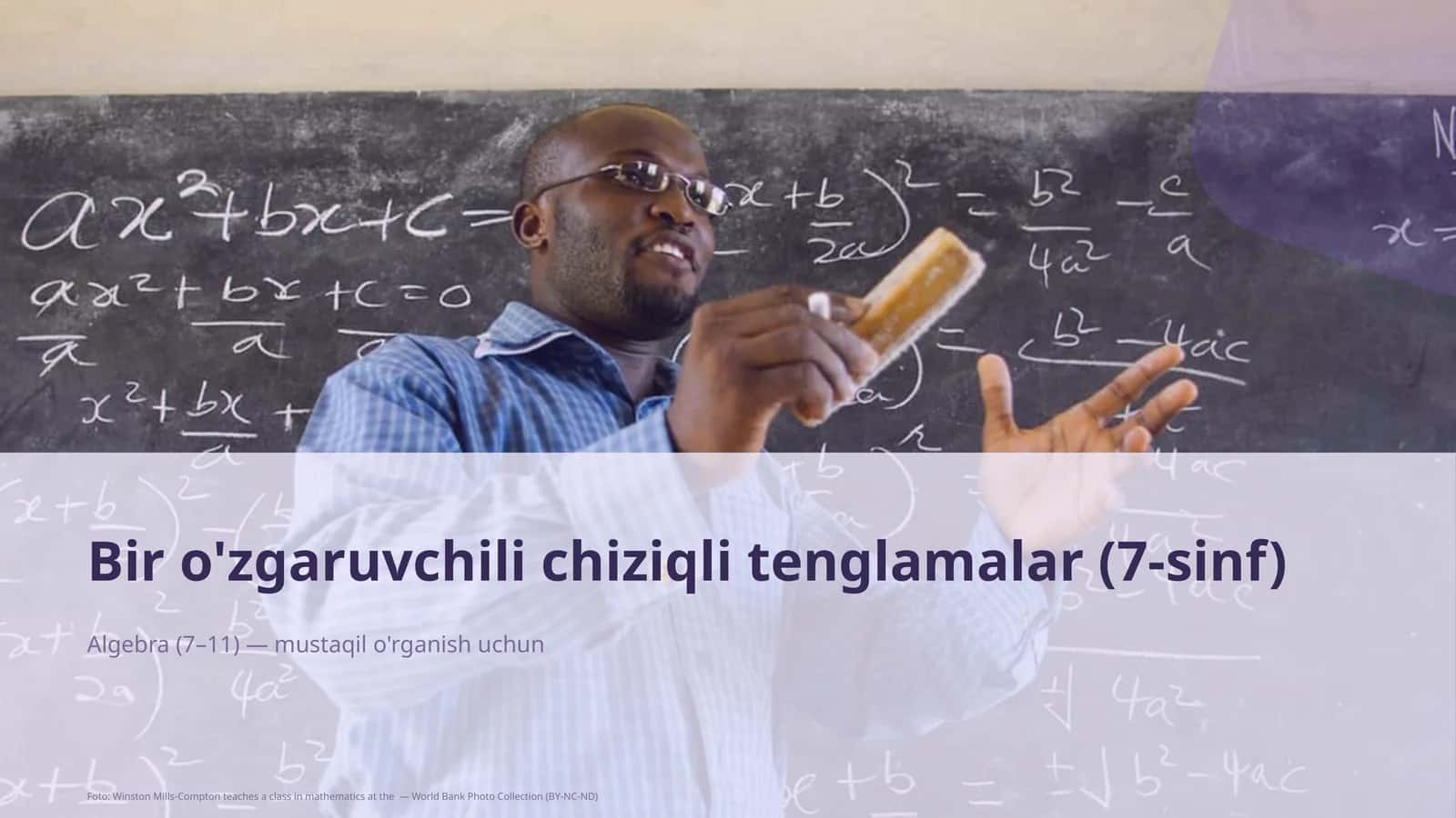Algebra (7-sinf) 1