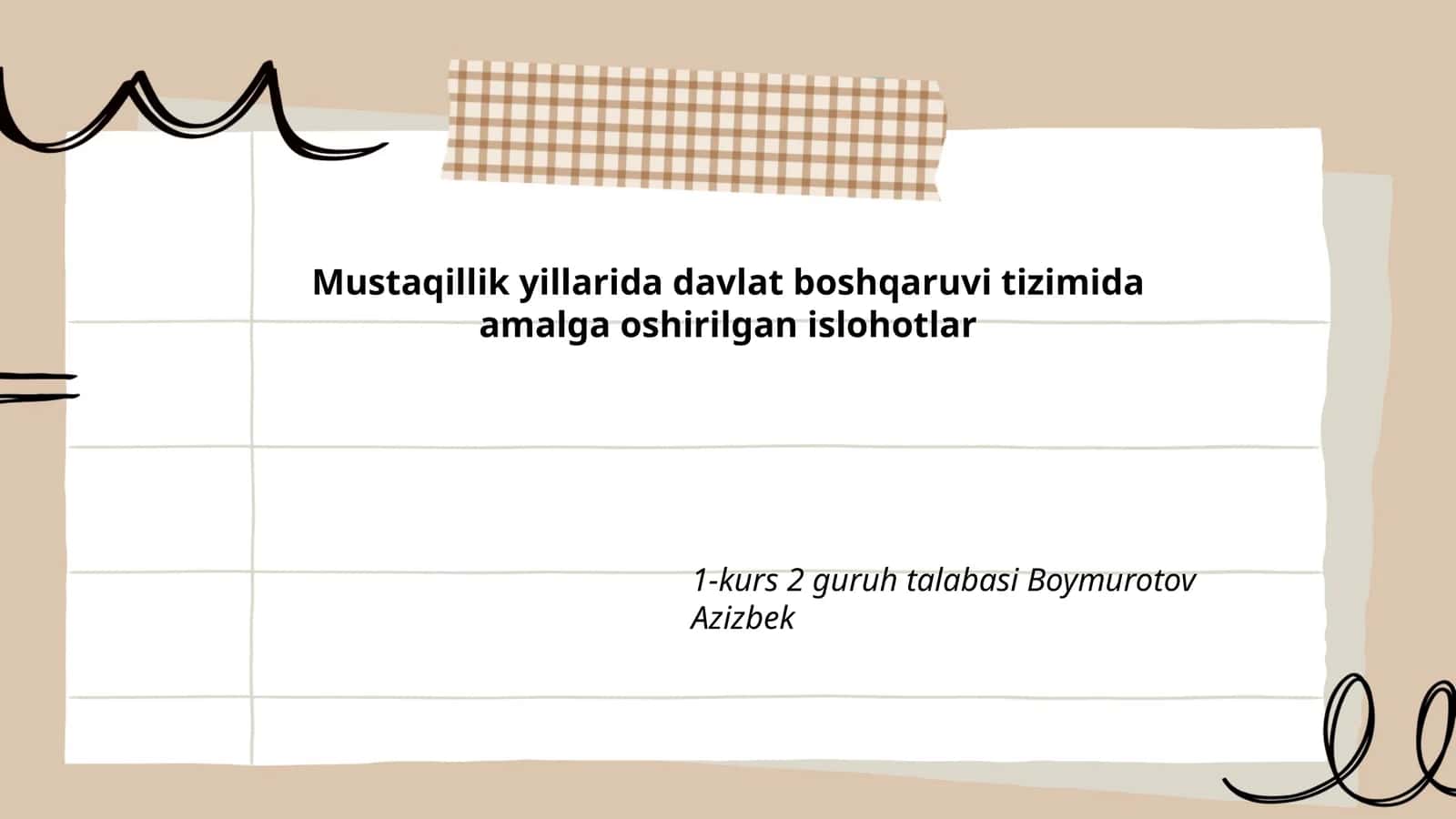 Davlat boshqaruv tizimi 1