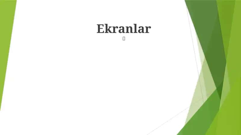 Ekranlar 1