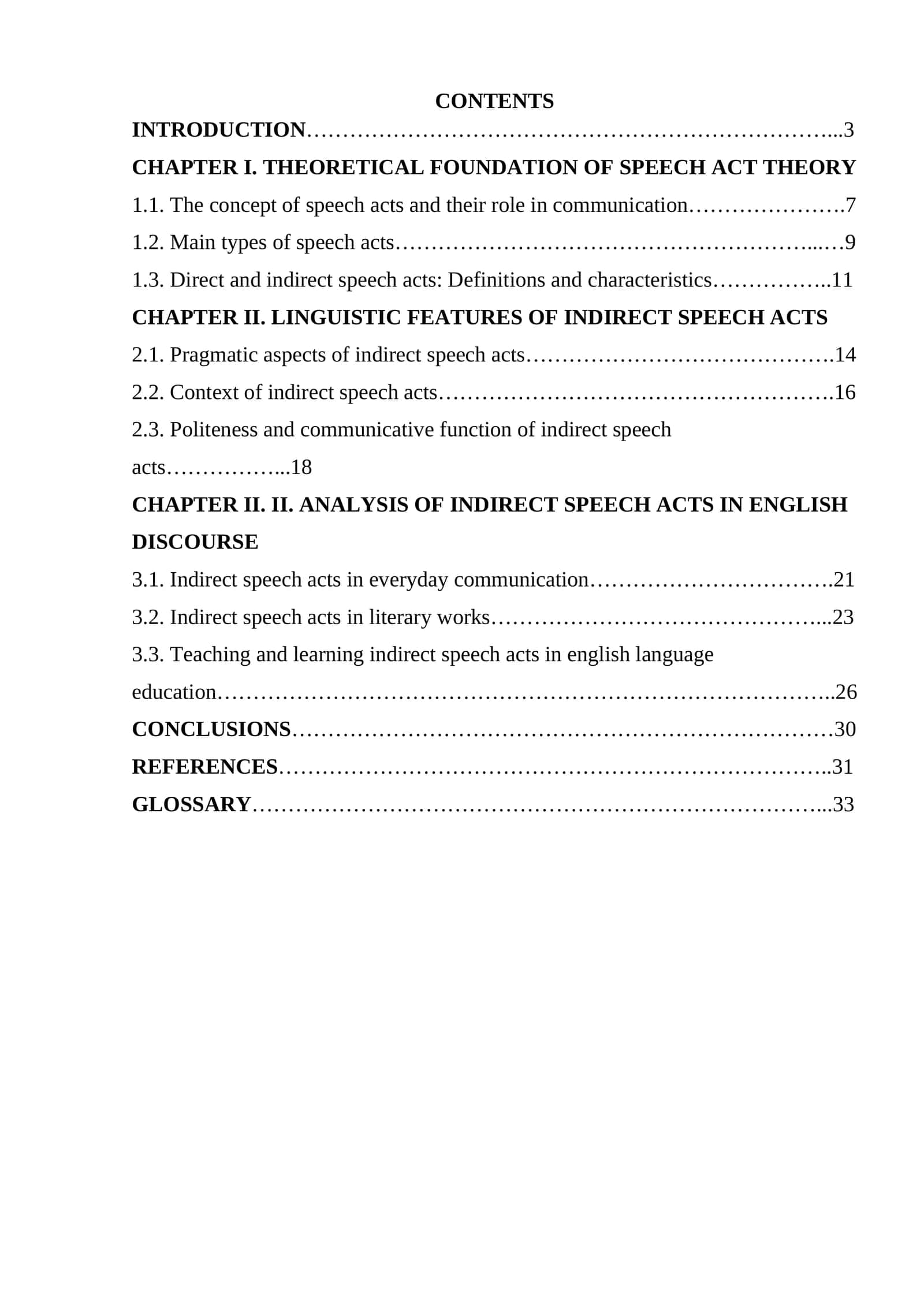 Classification of speech acts. Indirect speech acts 1