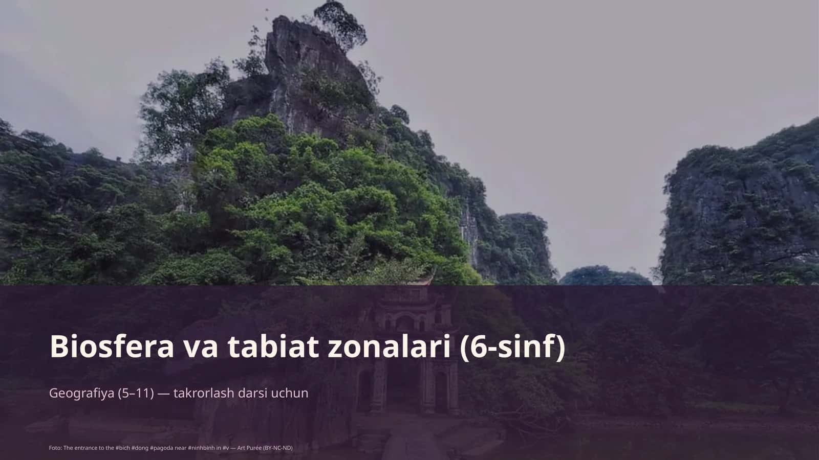 Biosfera va tabiat zonalari (6-sinf) 1