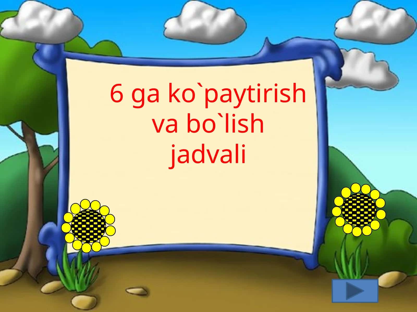 6gako`paytirish vabo`lish jadvali 1