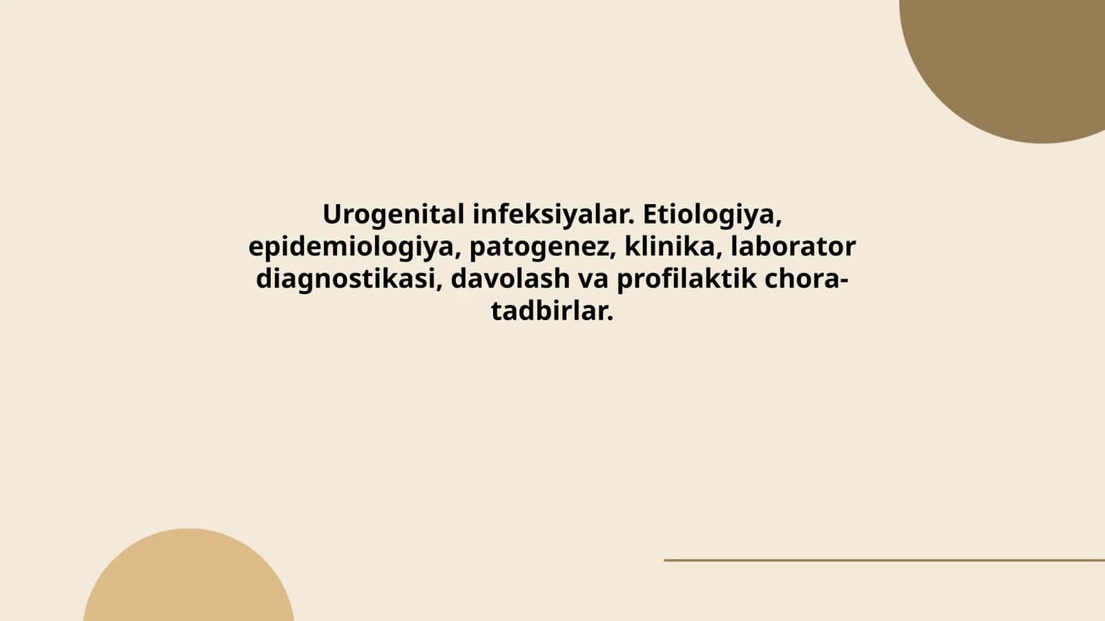 Urogenital infeksiyalar 1