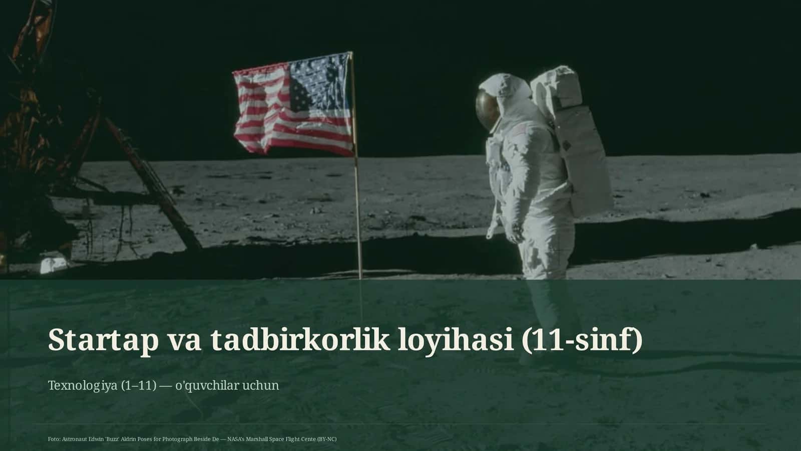 Startap va tadbirkorlik loyihasi (11-sinf) 1