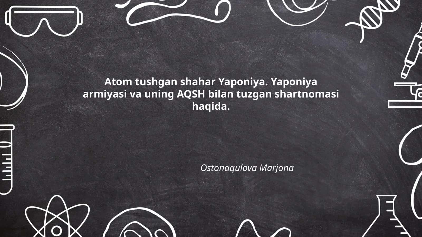 Atom tushgan shaharlar 1