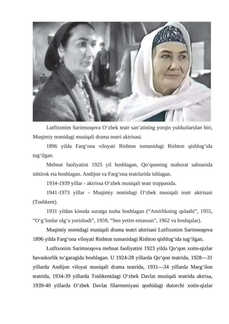 Lutfixonim Sarimsoqova 1