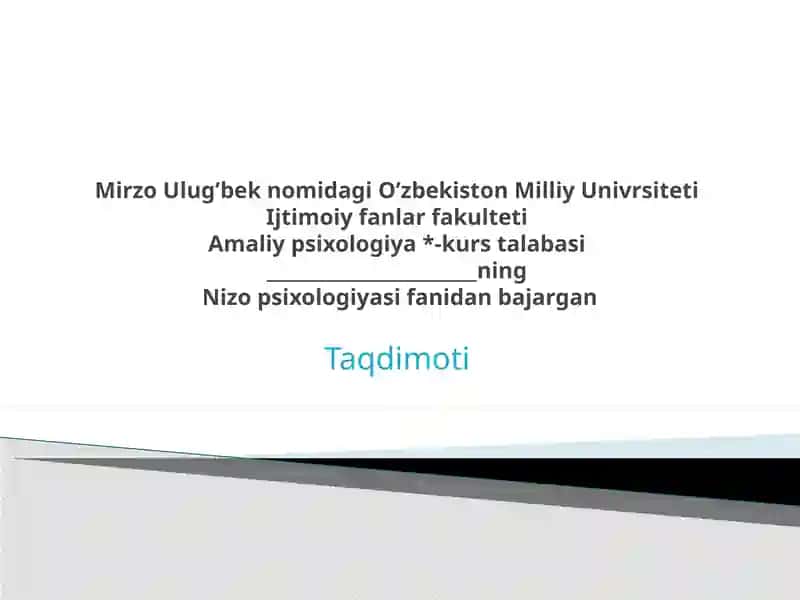 Nizoni o‘rganishning falsafiy ananalari 1