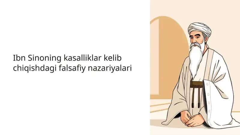 Ibn Sinoning kasalliklar kelib chiqishdagi falsafiy nazariyalari 1
