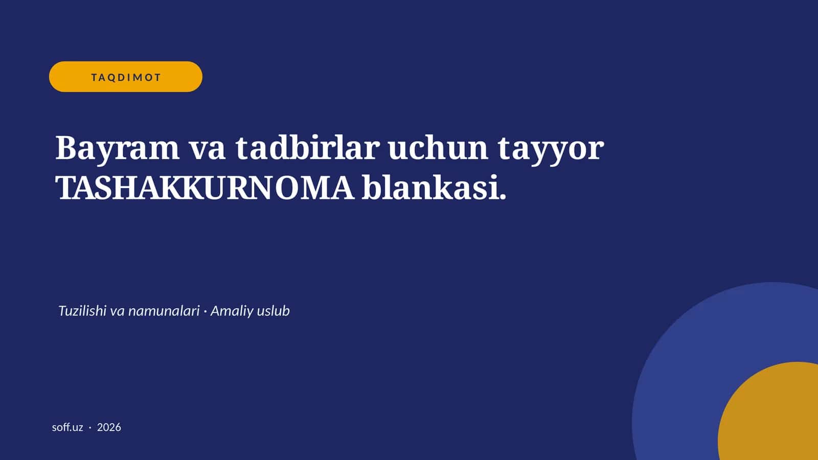 Tashakkurnoma blankasi 1