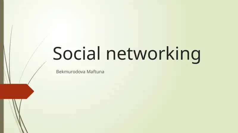 Social networking 1