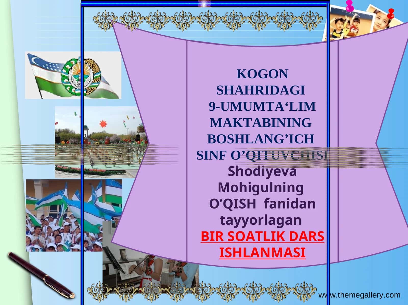 O’qish fanidan tayyorlagan BIR SOATLIK DARS ISHLANMASI 1