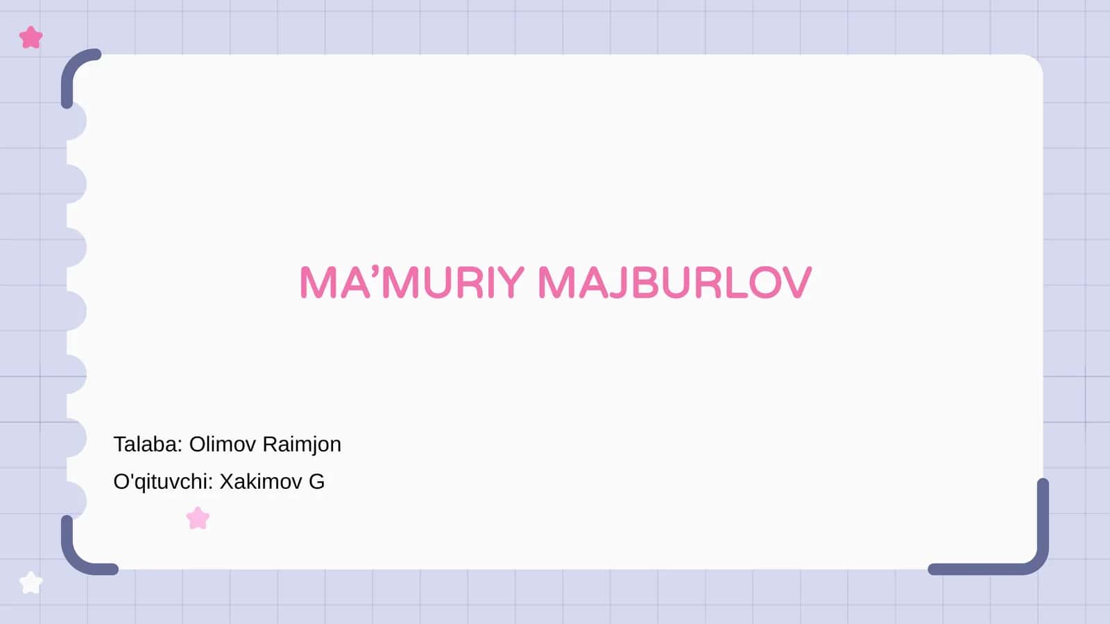Ma’Muriy Majburlov 1